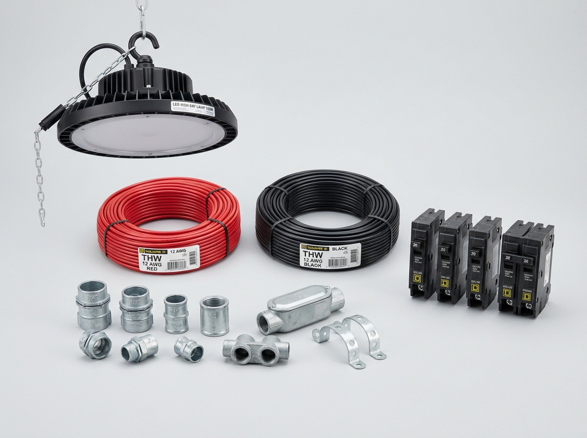 Cables de Cobre THW, Conduit y Centros de Carga