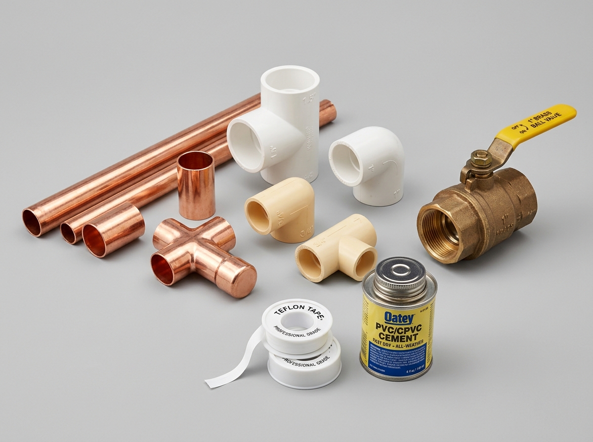 Tubería PVC, CPVC, Cobre y Válvulas