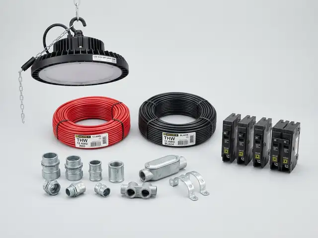 Cables de Cobre THW, Conduit y Centros de Carga